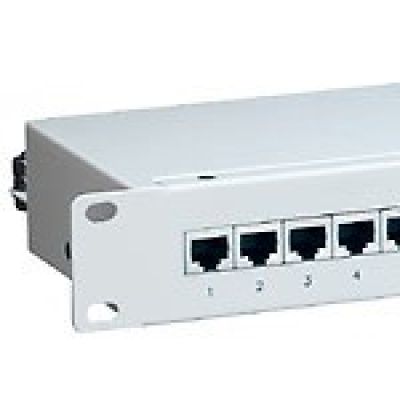 6. Patchpanel Equip CAT6 24 Port lightgrey 19 cali (1HE)