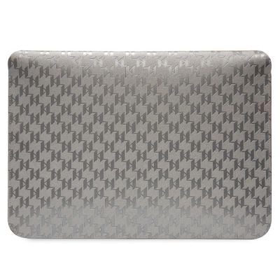 3. Pokrowiec Karl Lagerfeld Saffiano Monogram Choupette na laptopa 14" - srebrny