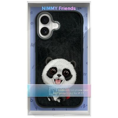 9. Etui Nimmy Big Eyed Pet 2.0 Panda do iPhone 17 - czarne