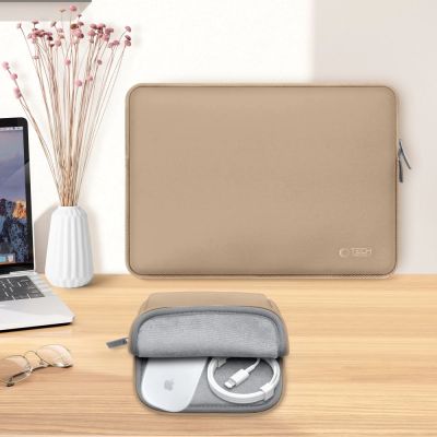 6. Torba na laptopa 15-16" Tech-Protect Neoslim - beżowa