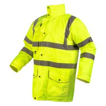 Kurtka robocza ostrzegawcza 5w1, ocieplana, żółta, rozmiar XXL
