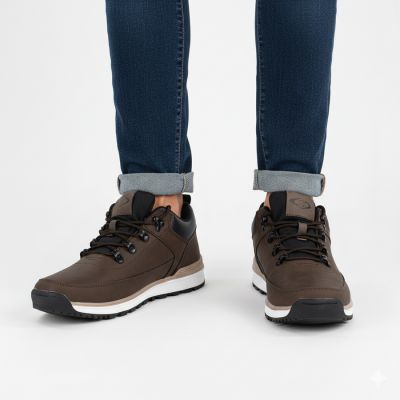 42. Kozaki damskie workery ze skarpetą czarne Sabatina