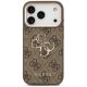 4. Etui Guess 4G Strap 4G Classic Logo Metal Trims na iPhone 18 Pro / 17 Pro-  brązowe