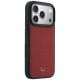 4. Etui Mercedes Leather Mesh with Bow Line MagSafe na iPhone 17 Pro Max - czerwone