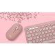 9. Logitech Pebble 2 Combo klawiatura Dołączona myszka Uniwersalne RF Wireless + Bluetooth QWERTY Amerykański międzynarodowy Różowy