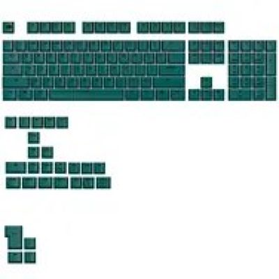 Glorious GPBT Podstawy, Układ ANSI (USA), PBT, Dye-Sub - Totem Green