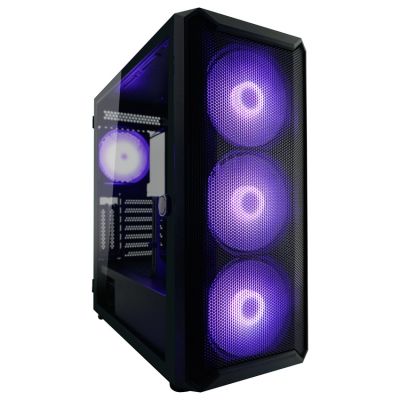2. LC-Power Gaming 804B - Midi Tower - obudowa PC - ATX - micro ATX - Mini-ITX - Metal - Plastik - Szkło hartowane - 16 cm