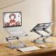 21. Podstawka pod laptopa, tablet Wozinsky WRS-CPY75DSS aluminiowa + Gratis! podstawka do smartfona - srebrna