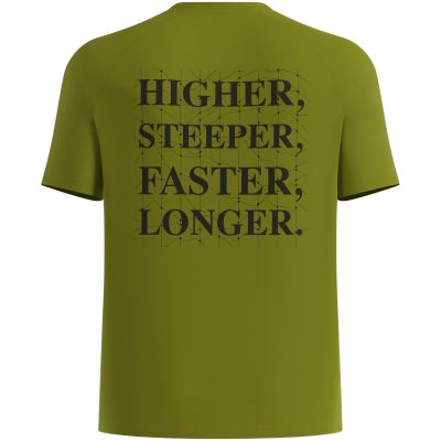2. Koszulka z krótkim rękawem męska ODLO T-shirt crew neck s/s ESSENTIAL PRINT zielona