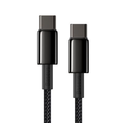 3. Kabel Baseus CATWJ-01 USB-C - USB-C PD QC 100W 5A 1m - czarny