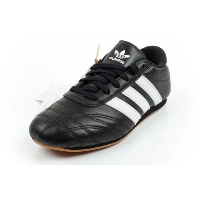 3. Adidas buty damskie sportowe Taekwondo Lace czarne modne skórzane