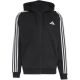 2. Bluza męska adidas Essentials 3-Stripes Fleece Full-Zip Hoodie czarna KY6559