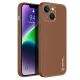 3. Dux Ducis Yolo etui iPhone 14 Plus elegancki pokrowiec ze skóry ekologicznej brązowy