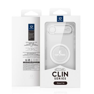 12. Etui Dux Ducis Clin Mag na iPhone 17 Air kompatybilne z MagSafe - przezroczyste