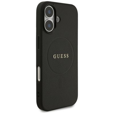 4. Etui Guess Grained Ring MagSafe do iPhone 17 - czarne