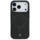 3. Etui Mercedes Plain Smooth Leather MagSafe do iPhone 17 Pro - czarne