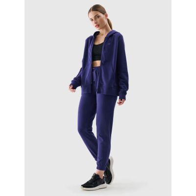 4. Bluza dresowa rozpinana z kapturem damska 4F 4FWMM00TSWSF1763-31S