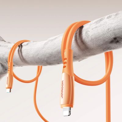 8. Kabel Joyroom S-A59 Vibrant Series 30W USB-C - Lightning 1,2m - pomarańczowy