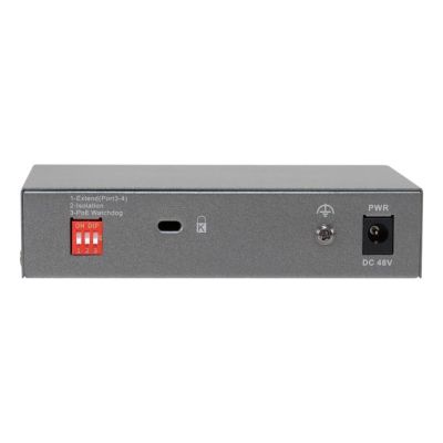 4. LevelOne PoE+Switch 3xGE PoE/1xHi-PoE 60W unmanaged Plastik