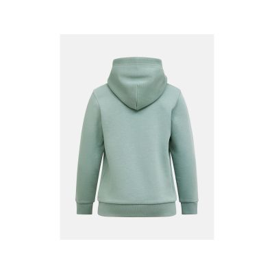 2. Bluza juniorska PEAK PERFORMANCE Jr Original Small Logo Hood kolor zielony
