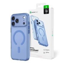 Etui AMAZINGTHING Minimal Mag Lens Case na iPhone 18 Pro z osłoną aparatu i mocowaniem na smycz kompatybilne z MagSafe - niebieskie