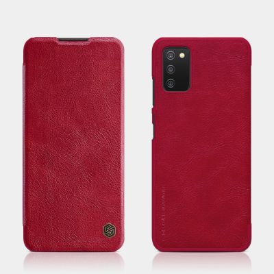 18. Nillkin Qin skórzana kabura etui Samsung Galaxy A03s czarny