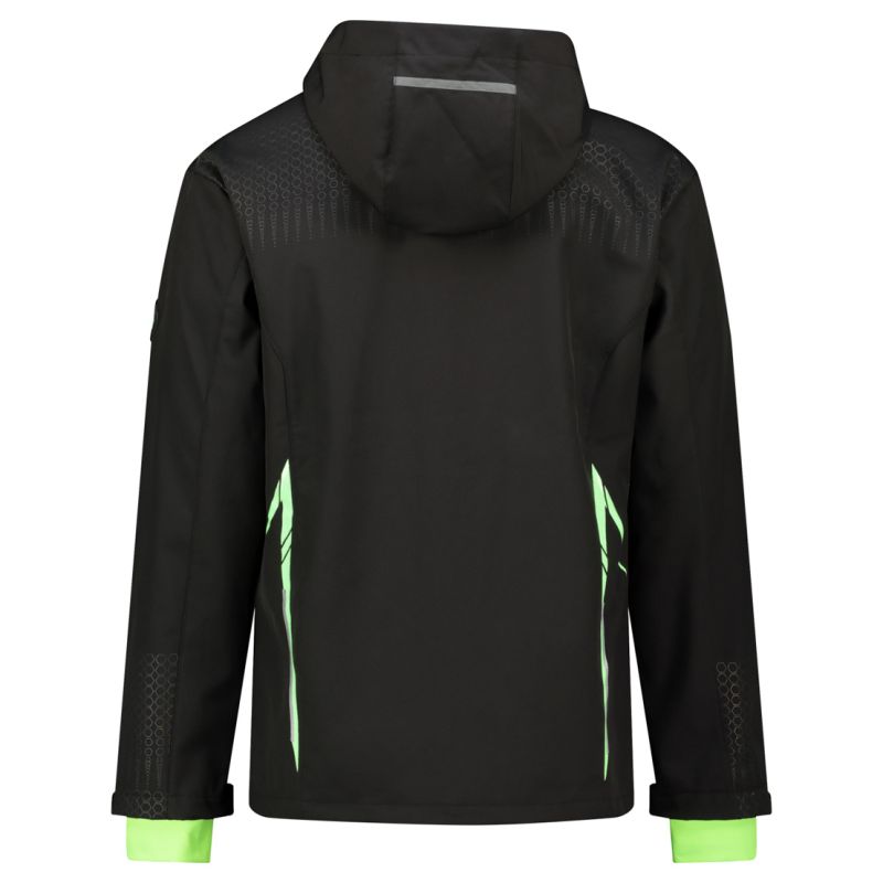 6. Softshell Męski Geographical Norway Trelino Black-Green Db Men 0124 czarny / zielony (WZ8556H/GN-Black / Green)