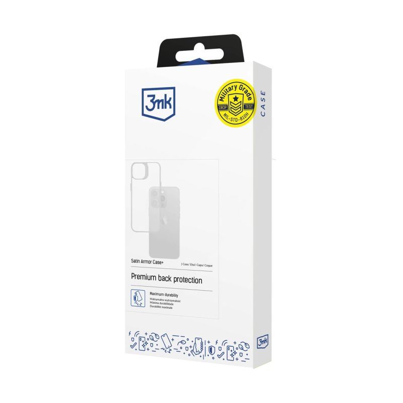 2. Etui 3mk Satin Armor Case+ na Samsung Galaxy S24 Ultra - przezroczyste
