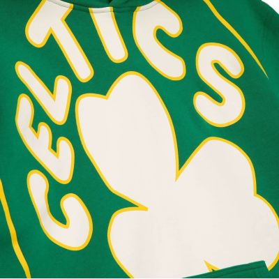 3. Sportowa Bluza z kapturem Hoodie Mitchell & Ness NBA Boston Celtics zielona