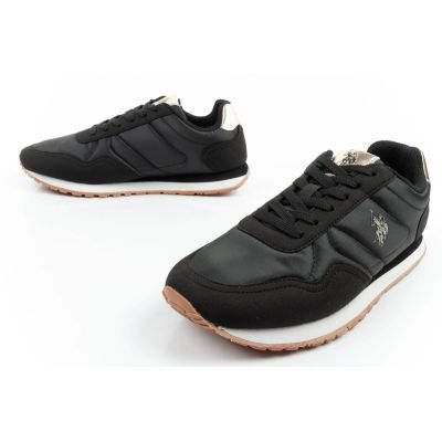 8. U.S Polo Assn buty sportowe sneakersy damskie modne wygodne czarne