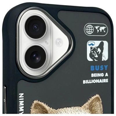 3. Etui Nimmy  Cool&Cute 2.0 Dog na iPhone 16 - czarne
