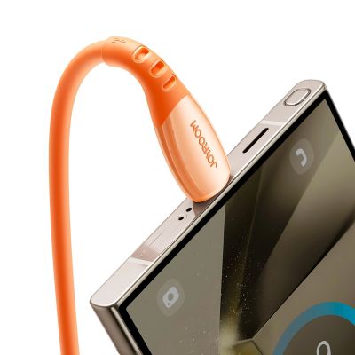 7. Kabel Joyroom S-A59 Vibrant Series 3A USB-A - USB-C 1,2m - pomarańczowy