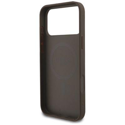 7. Etui Guess 4G Small Classic Logo MagSafe na iPhone 17 Pro Max / 18 Pro Max - brązowe
