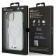 8. Etui BMW Silver Ring MagSafe na iPhone 14 - przezroczyste
