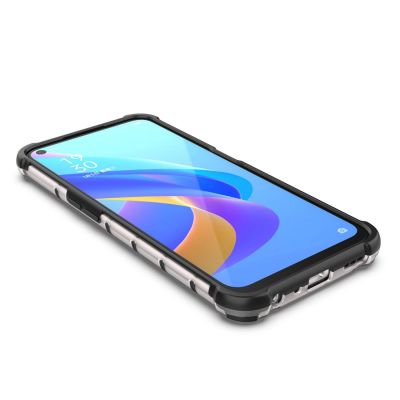 8. Honeycomb etui pancerny pokrowiec z żelową ramką Oppo A76 / Oppo A36 / Realme 9i przezroczysty