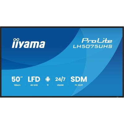 2. Panel Iiyama 50" 3840x2160 UHD VA Haze 25% 500cd/m2