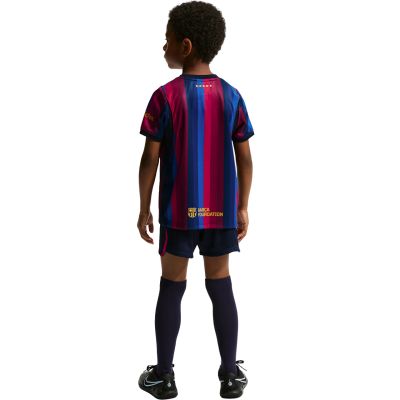 2. Komplet sportowy dla małych dzieci Nike FC Barcelona Stadium 2026 bordowo-granatowy II1625 683