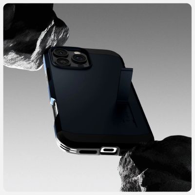 8. Etui Spigen Tough Armor MagSafe z podstawką na iPhone 16 Pro Max - ciemnoszare
