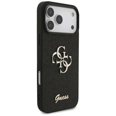 4. Etui Guess Fixed Glitter Big 4G na iPhone 17 Pro Max / 18 Pro Max - czarne