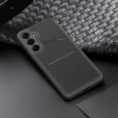 4. Etui Dux Ducis Rafi II na Samsung Galaxy S25 z podstawką i portfelem - czarne