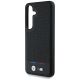 6. Etui BMW Leather Tricolor Stripe MagSafe na Samsung Galaxy S25 - czarne