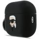 2. Etui Karl Lagerfeld Silicone Karl Head 3D na AirPods Pro 3 - czarne