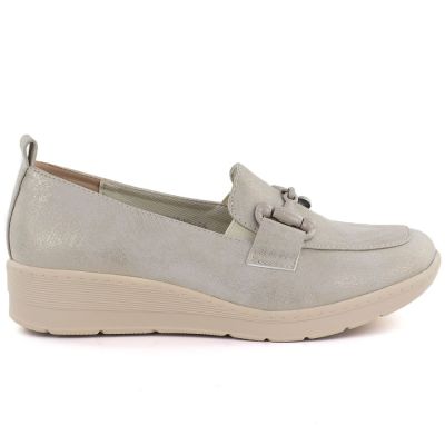 2. Półbuty damskie na platformie złote M.Daszyński MR1840