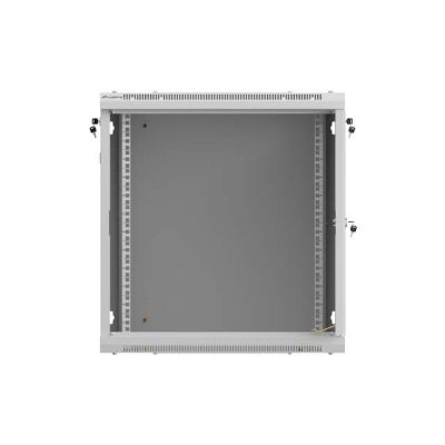 9. LANBERG SZAFA INSTALACYJNA RACK WISZĄCA 19" 12U 600X600 SZARA DRZWI PERFOROWANE (FLAT PACK)