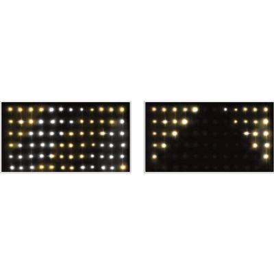 15. LAMPKI CHOINKOWE KURTYNA ŚWIETLNA ZEW/WEW 240 LED 600X60CM Z PILOTEM CIEPŁY BIAŁY