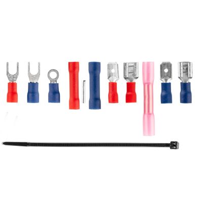 12. NEO TOOLS Automatyczny ściągacz izolacji 205 mm, czołowy + konektory 230 szt.