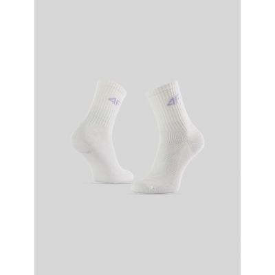 5. Skarpetki długie (4-pack) dziewczęce 4F 4FJRAW26USOCF1010-91S