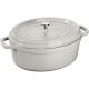 2. STAUB LA COCOTTE Garnek żeliwny owalny 3.2 ltr, truflowy