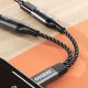 8. Adapter Dudao L13C+ 2w1 USB-C - szary