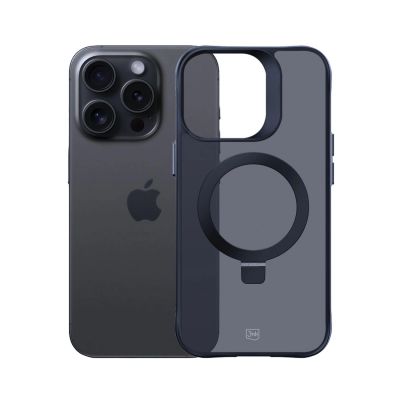 9. Etui 3mk Smoke Case Mag&Stand na Apple iPhone 14 pro max - czarne